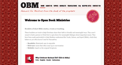 Desktop Screenshot of openbookministries.org